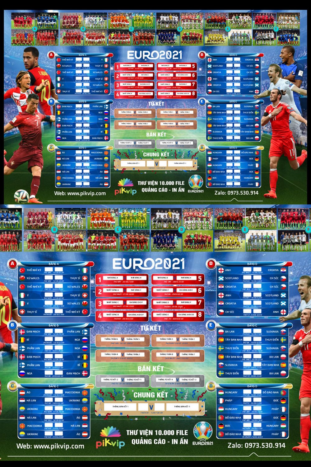 Lịch thi đấu và lịch trực tiếp các trận vòng bảng EURO 2020  Bóng đá   Vietnam VietnamPlus