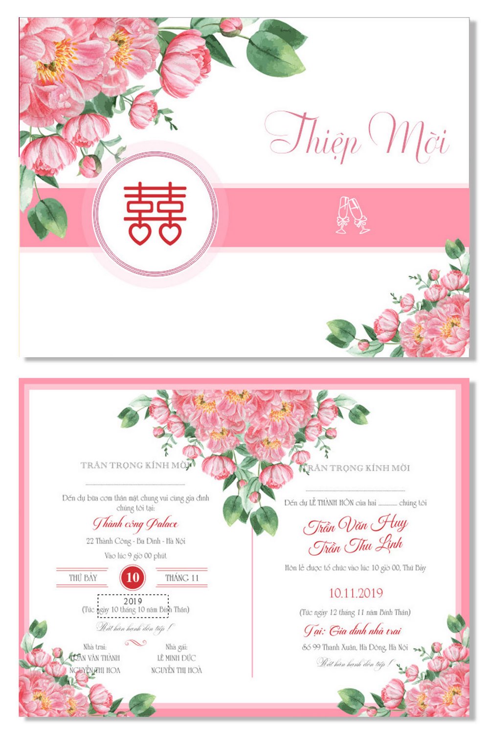 Thiết kế thiệp cưới theo yêu cầu tại Hà Nội